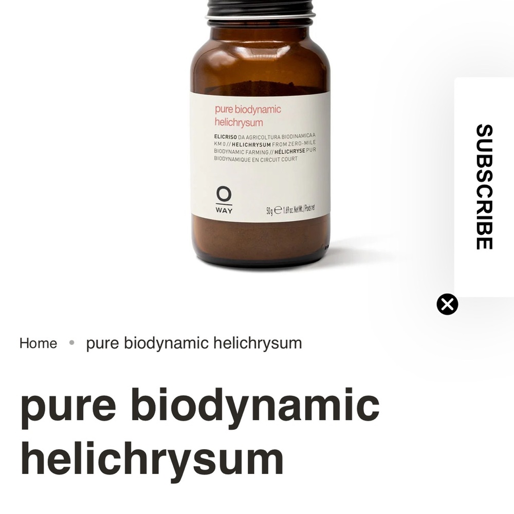 Oway pure biodynamic helichrysum 50g